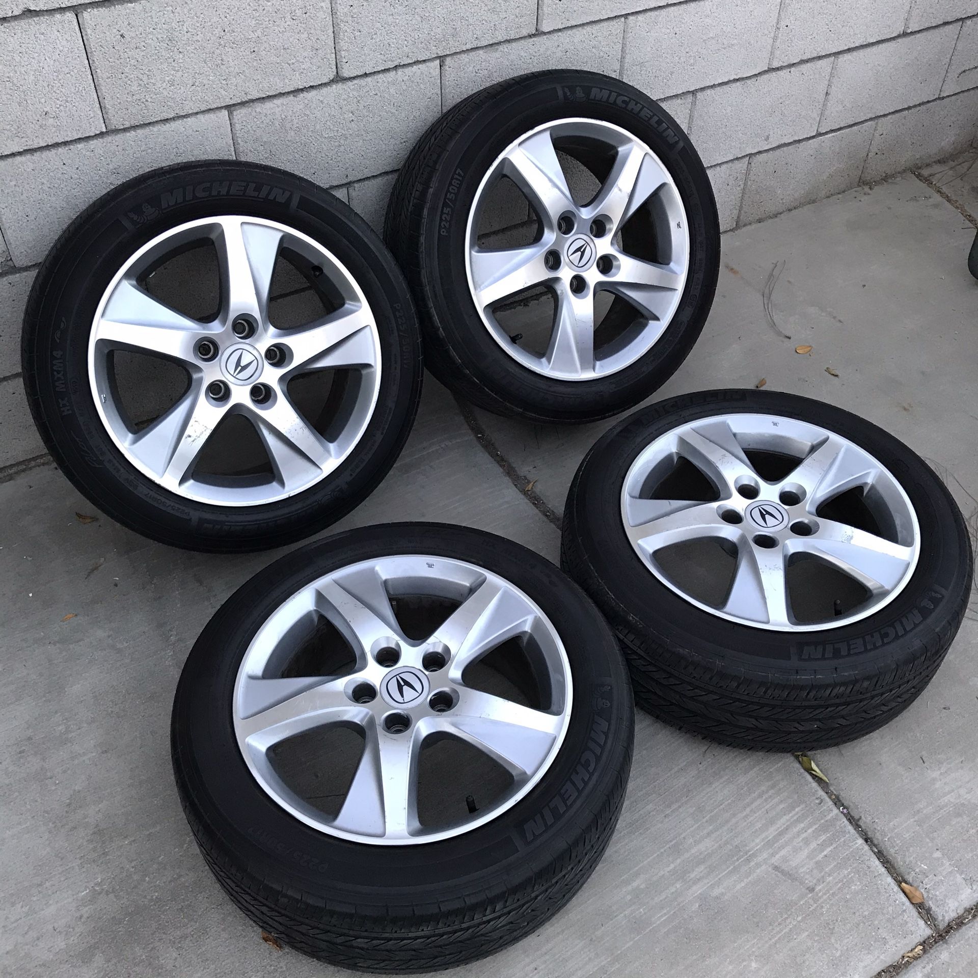 2011 Acura TSX 17” Wheels Rims & Michelin Pilot HX MXM4 Tires! Great