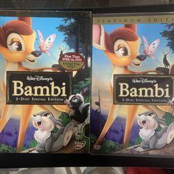 Bambi DVD 2-disc set Platinum Edition Disney- BRAND NEW FACTORY SEALED Thumbnail