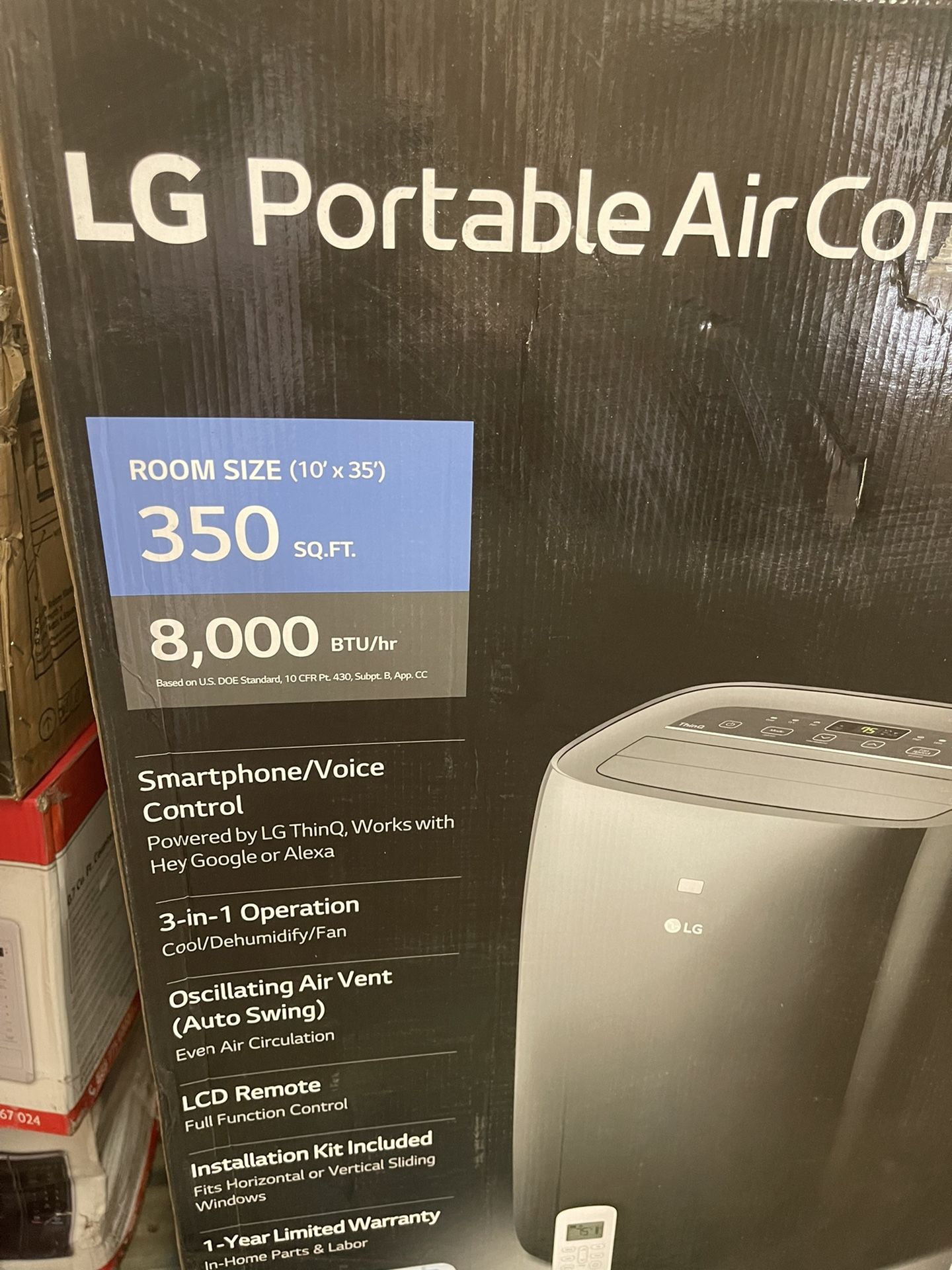 LG Portable AC Unit 8,000 BTU - NEW