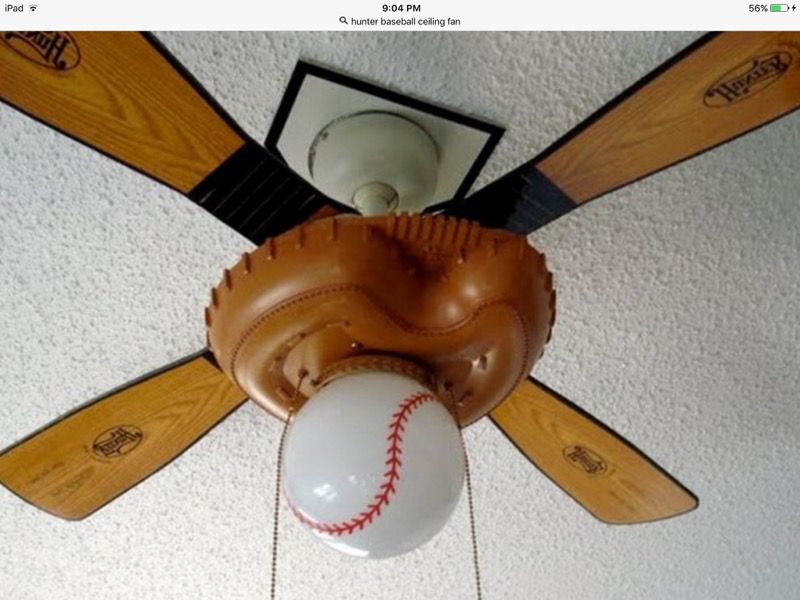 Hunter Baseball Ceiling Fan For In, Hunter Baseball Ceiling Fan