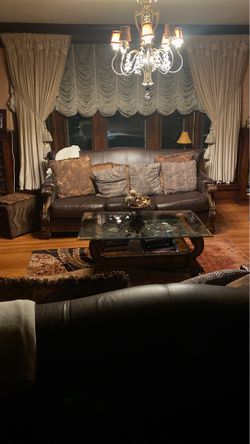 Living room couches and table With Pillows Thumbnail
