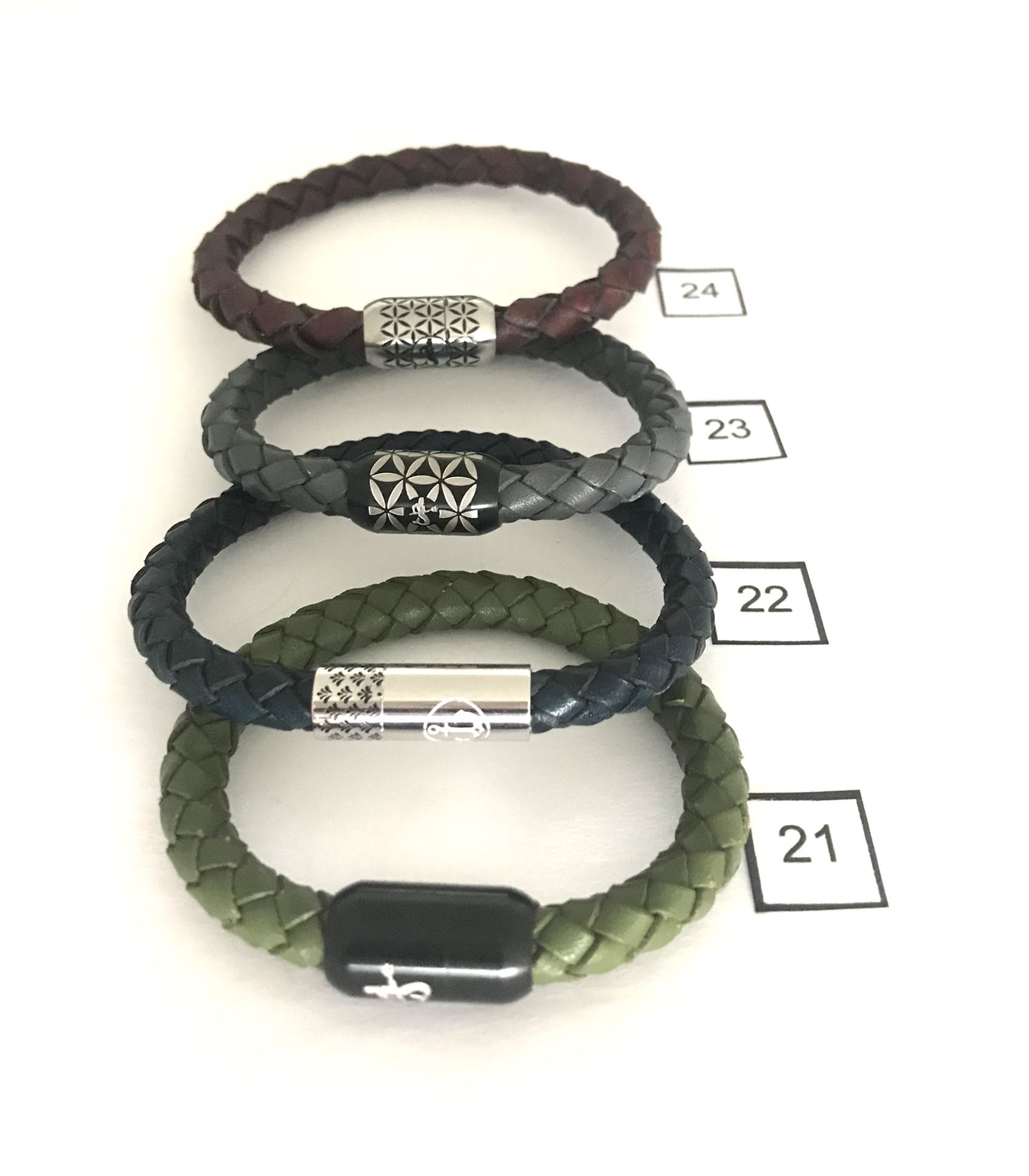 Bracelets . Leather And Rope Clearance Collection