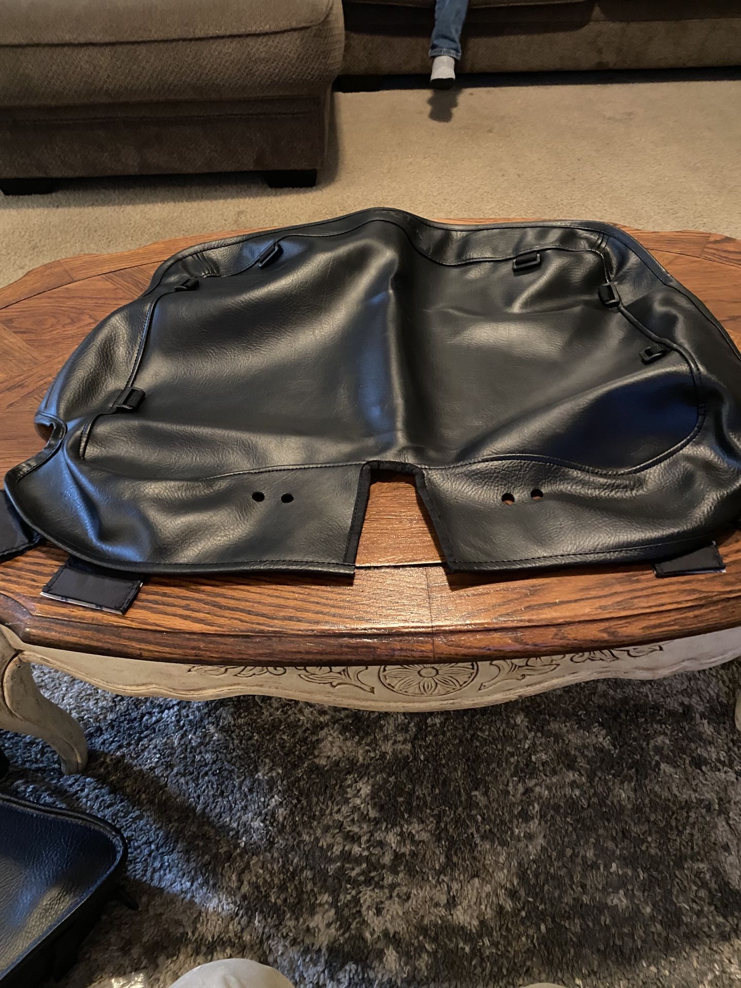 Leather cover, Harley bra for your travel pack