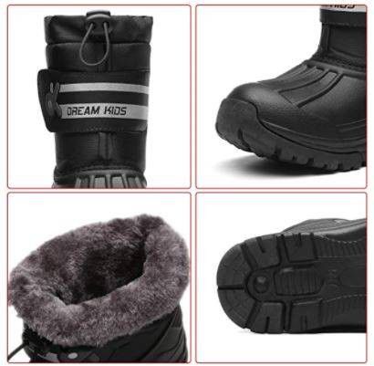 NEW size 7 oddler Snow Boots Boys & Girls Lightweight Waterproof Cold