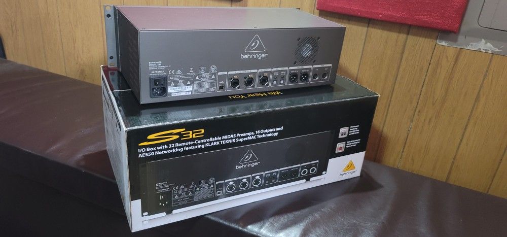 Behringer X32 40-channel Digital Mixer and Behringer S32 32 x 16 Digital Stage Box