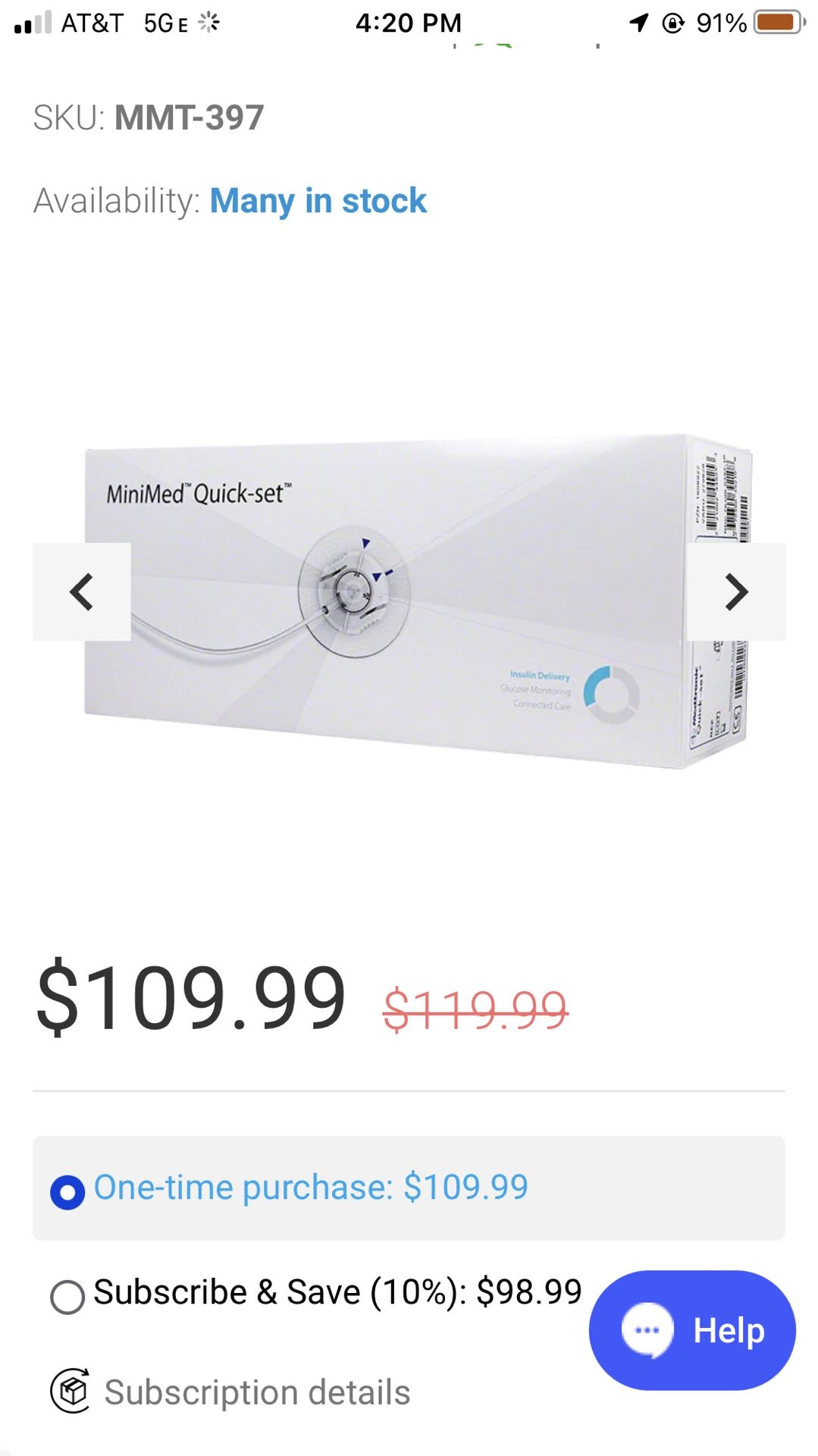 Brand New Sealed Medtronic MiniMed Quickset 10 Unopened Packages