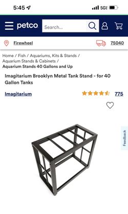 Aquarium 40 gallon Metal Stand (Assembled) Thumbnail