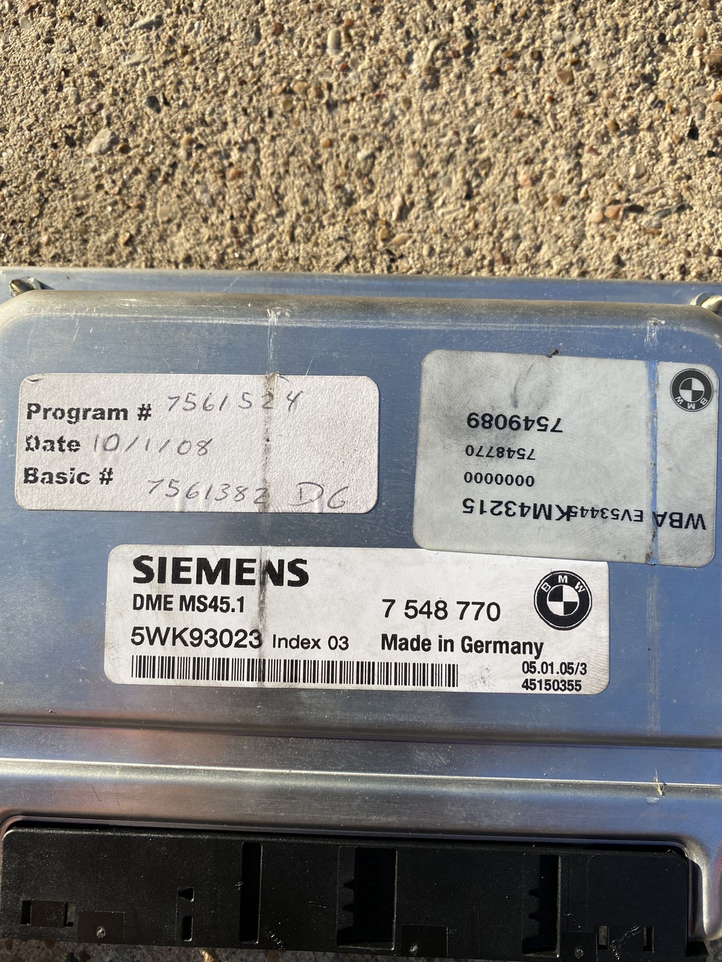 Bmw E46 330 Zhp DME Ews System