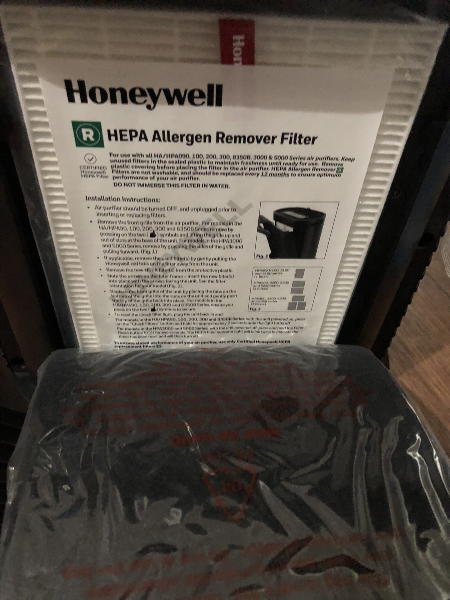 Honeywell HEPA Air Purifier, HPA100  Black