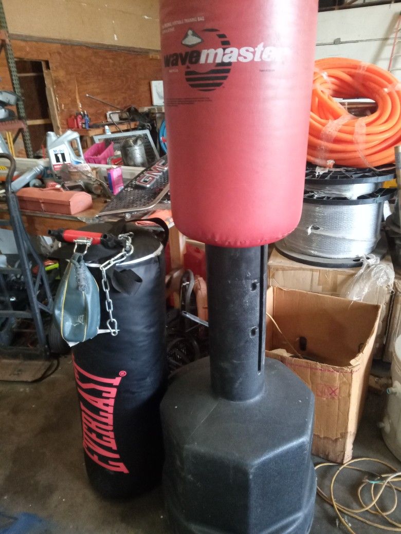 Heavy Bag Speed Bag And Wave Master Body Punching Bag