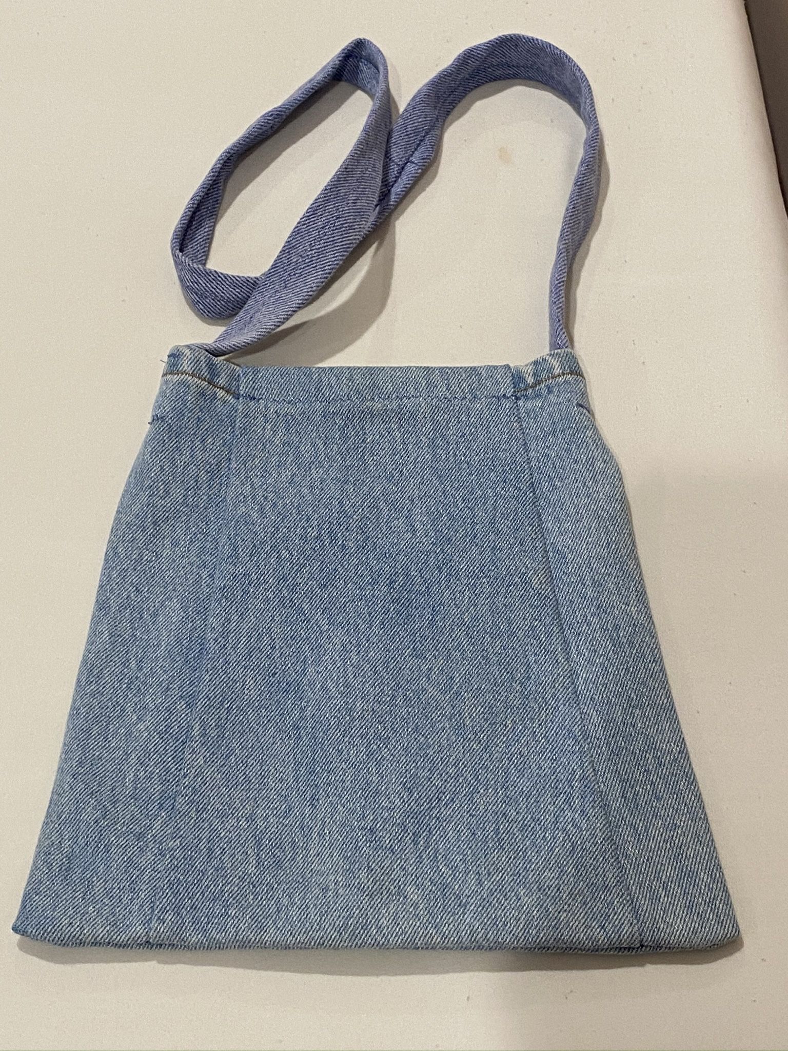 Motorcycle Betty Boop Denim Tote