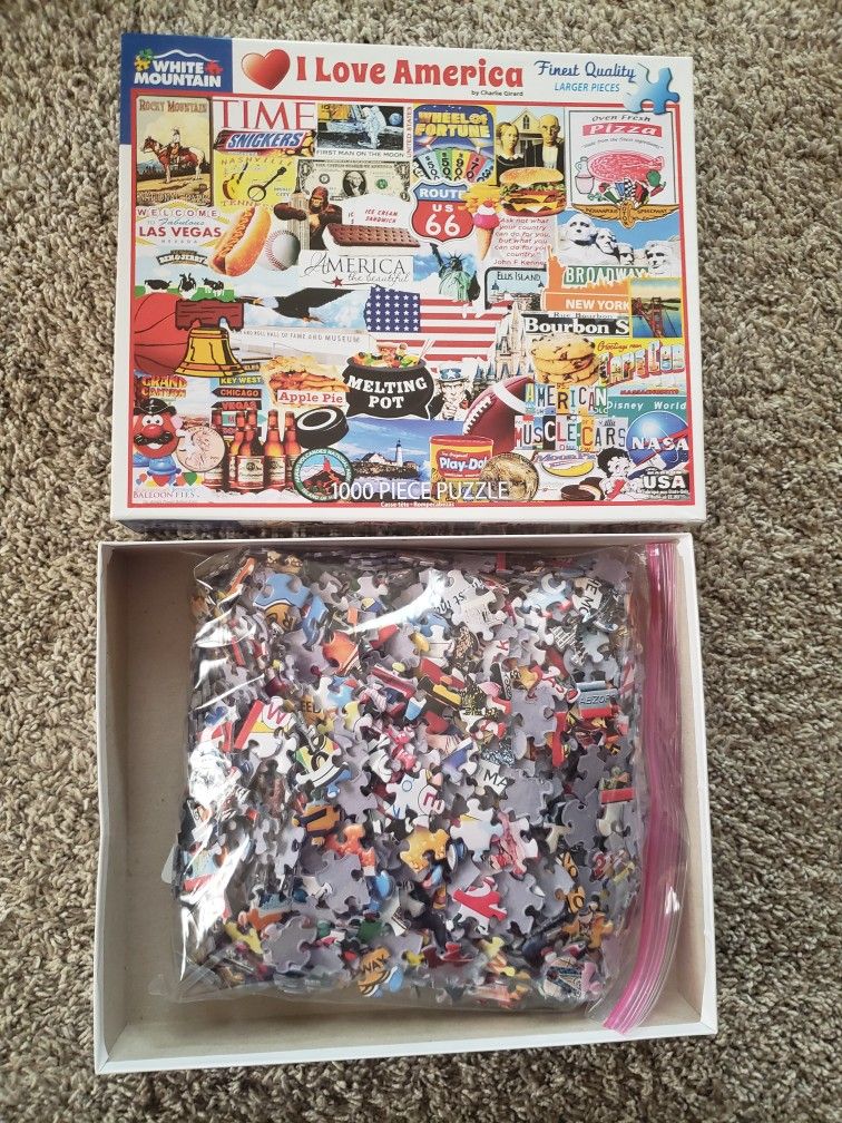 I Love America White Mountain Puzzle