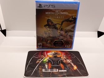 Mortal Kombat 11 Ultimate For PS5 with Mortal Kombat PlayStation 5 Controller Skin Cover - Brand New Sealed  Thumbnail