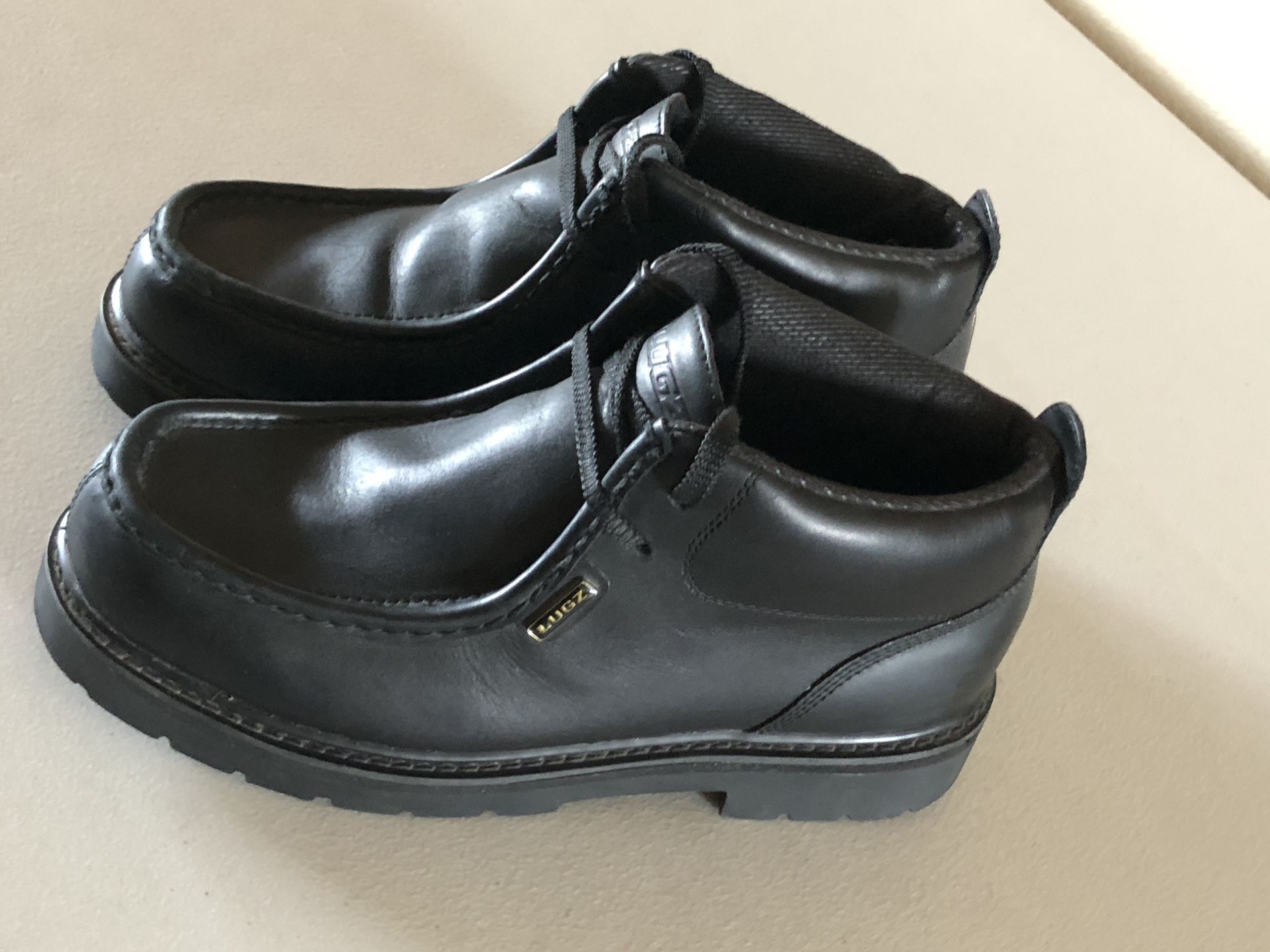 Men’s Black Leather LUGZ Strutt Boot, Size: 10