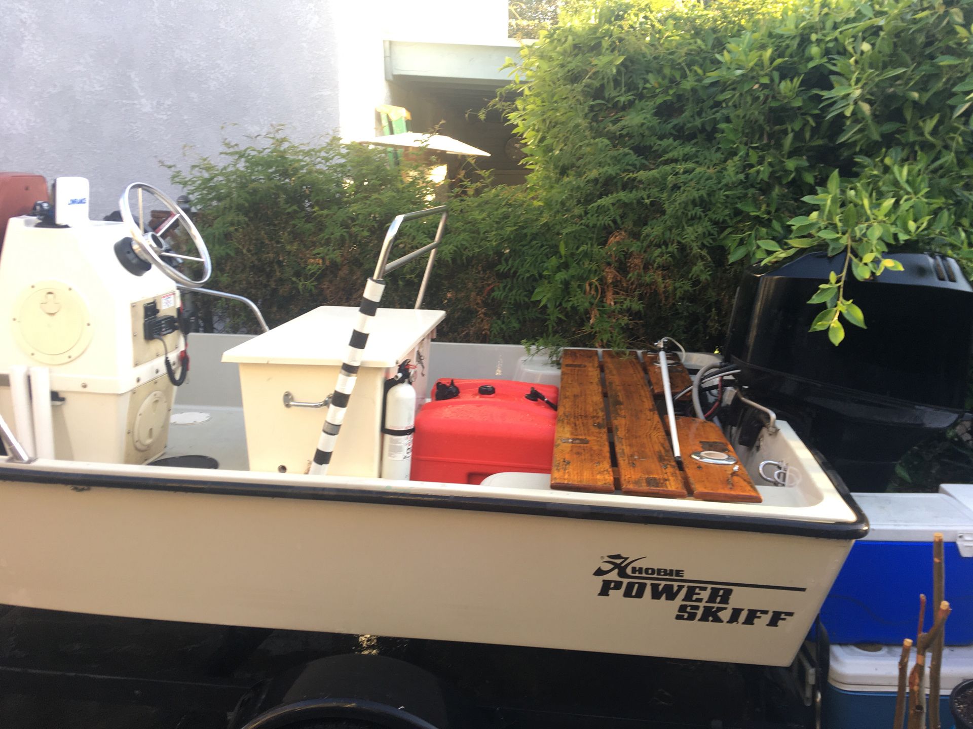 Hobie power skiff fishing boat center console 15ft with 50hp outboard