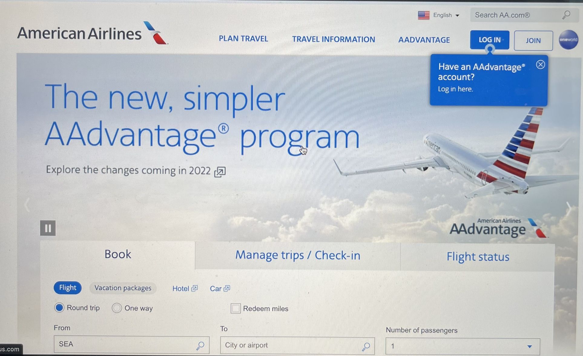 American Airlines eVouchers