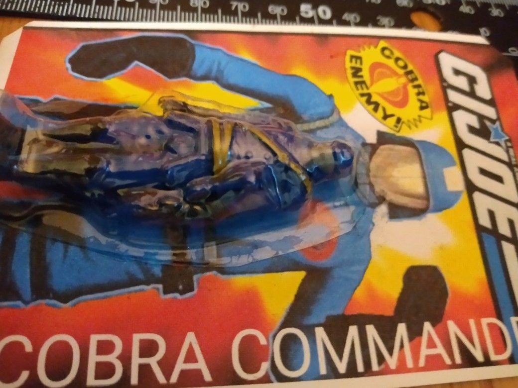 Cobra Commander Mini Figure On Card