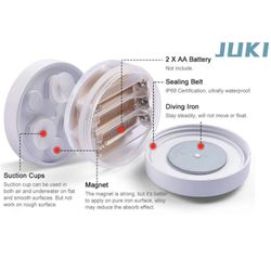 JUKI Submersible LED Pool Lights with Wireless Remote,Suction Cups & Magnets - Upgraded Waterproof Hot Tub Light for Fountain Pond Party Aquariums Vas Thumbnail