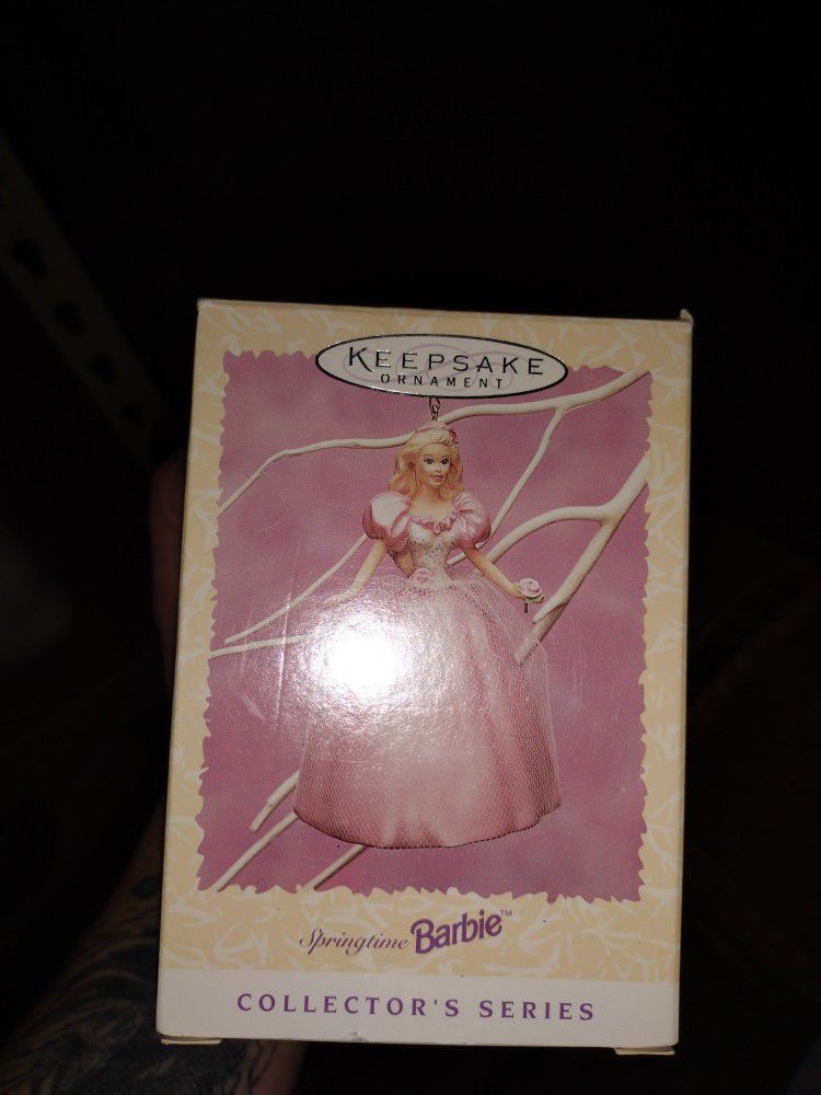 1996 Hallmark Keepsake Easter Springtime Collection Barbie Doll Ornament