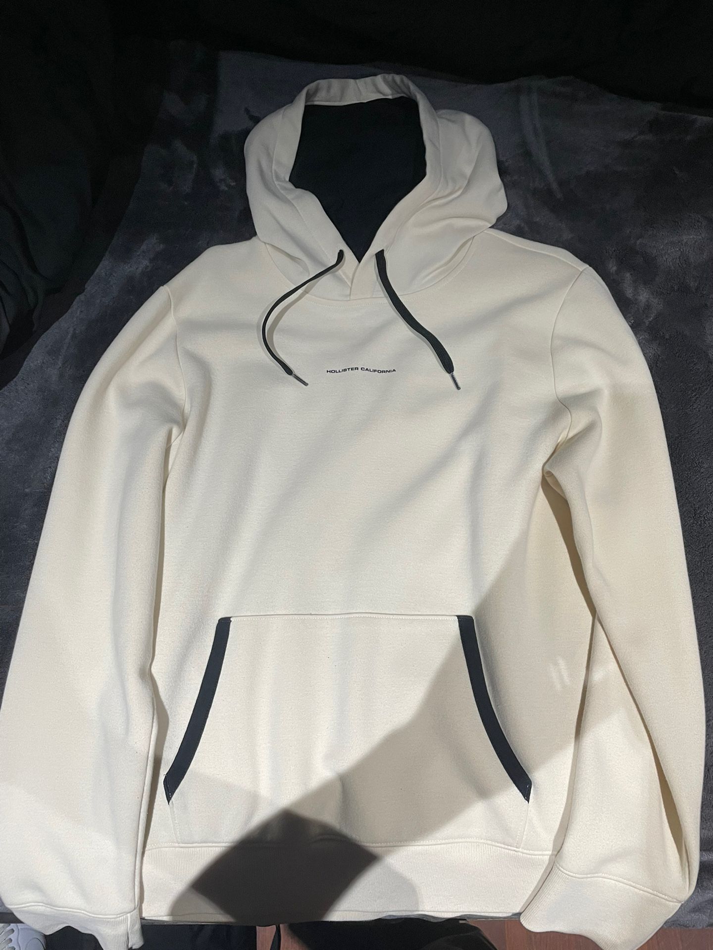 Cream Large Hollister Hoodie