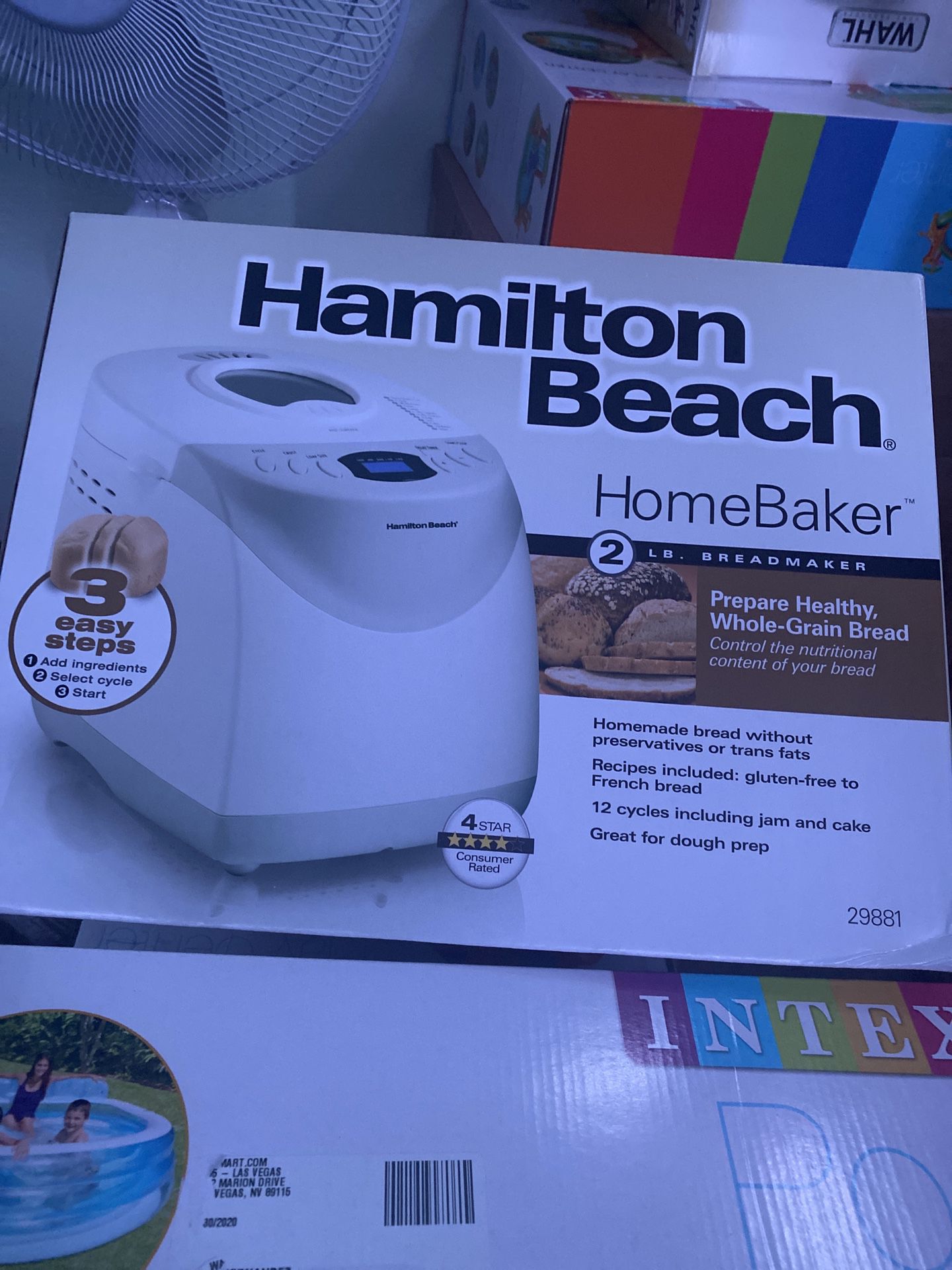 NEW Hamilton Beach 2 lb Digital Bread Maker Model #29881