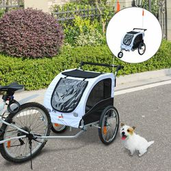 Elite II 2-In-1 Pet Dog Bike Trailer and Stroller with Suspension Thumbnail