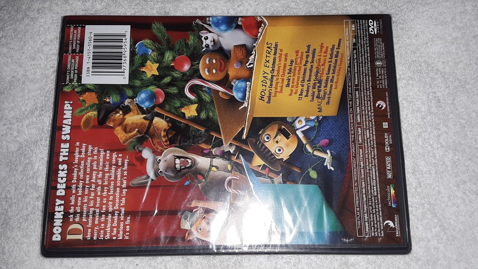 Shrek donkey Christmas dvd