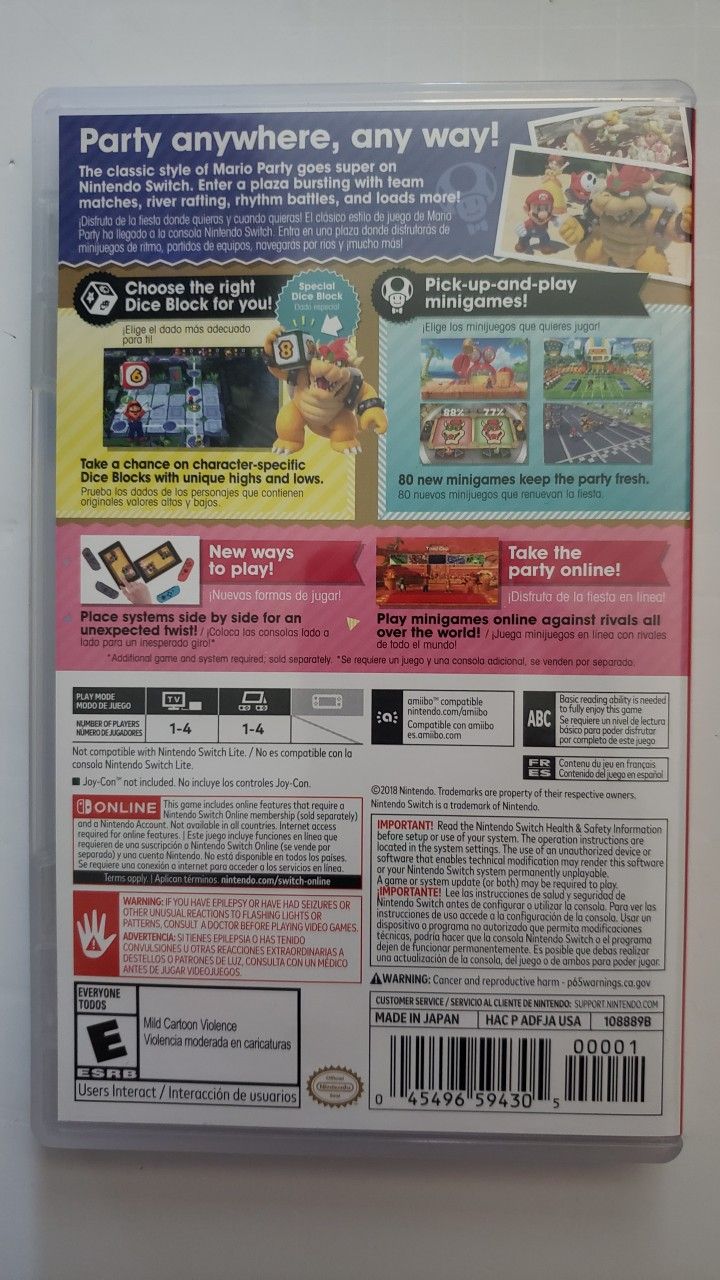 Super Mario Party For Nintendo Switch