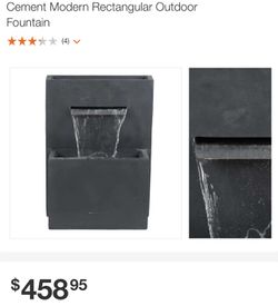 Modern Outdoor Fountain Thumbnail