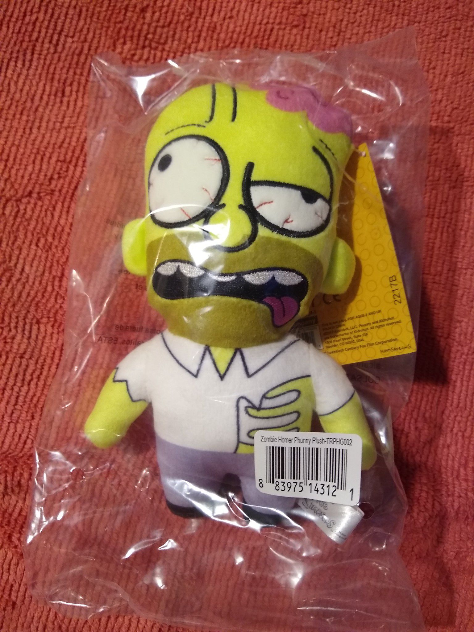Zombie Homer Simpsons plushie
