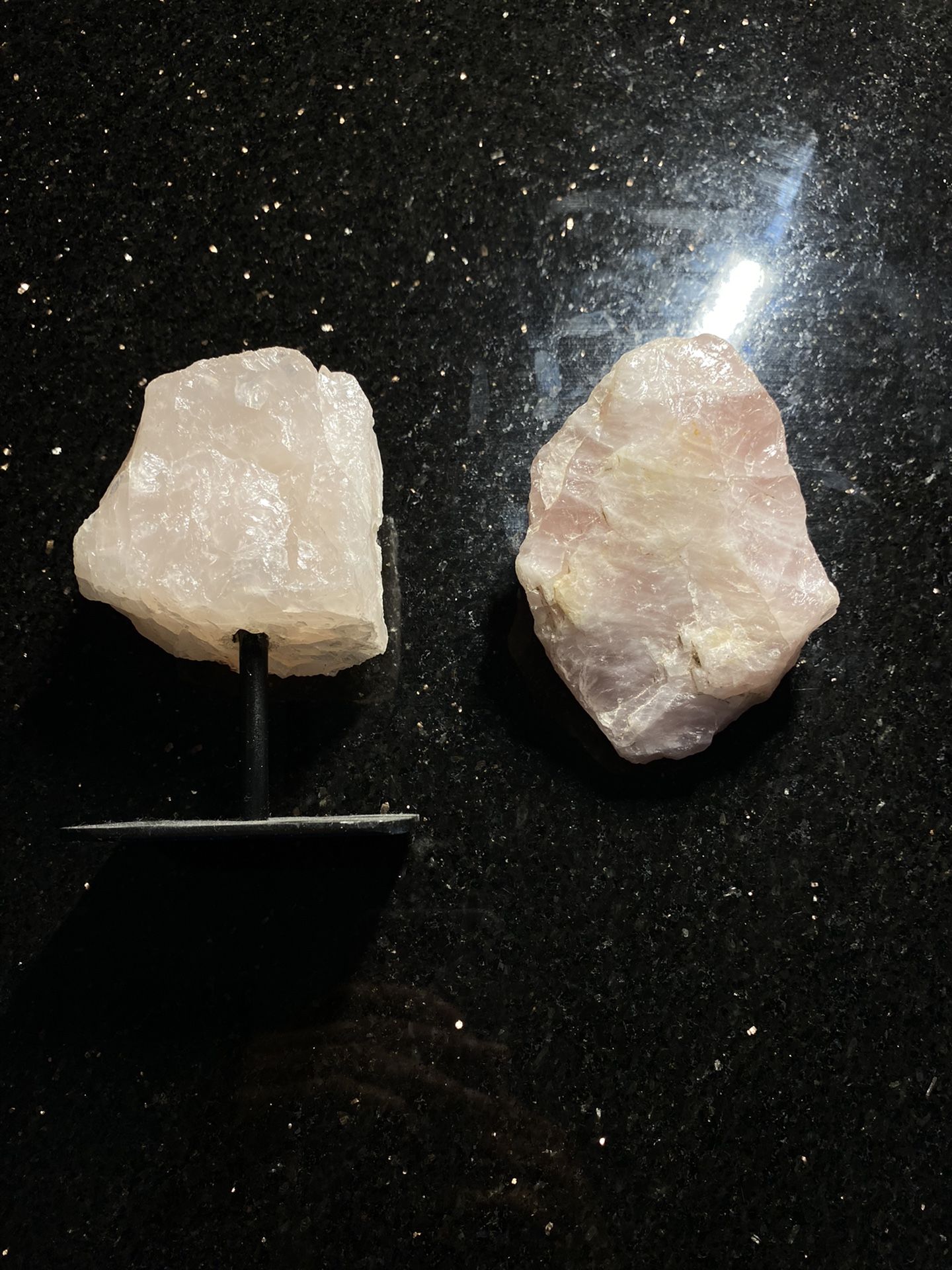 Authentic Large Rose Quartz Crystal Set