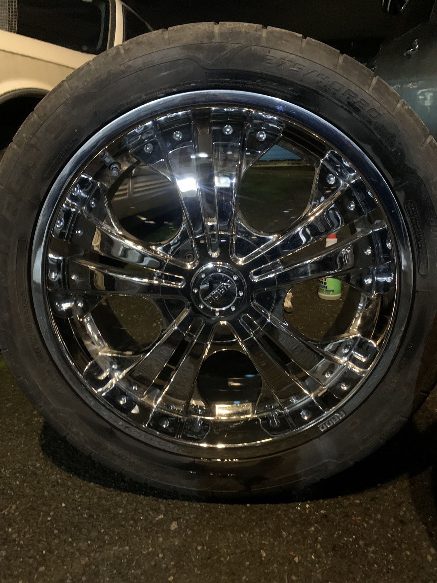20 inch chrome rims And Tires
