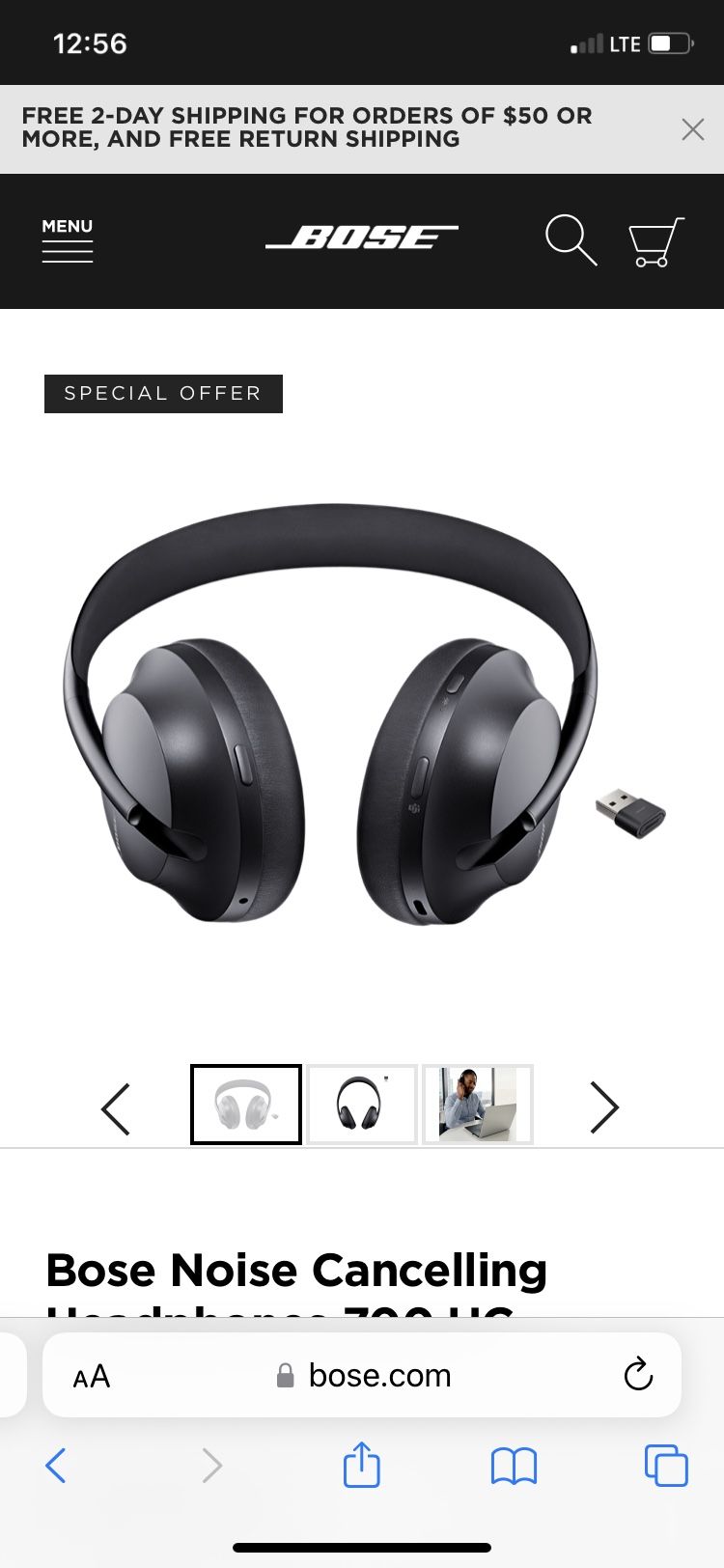 BOSE Noise Canceling Headphones 700 NIB