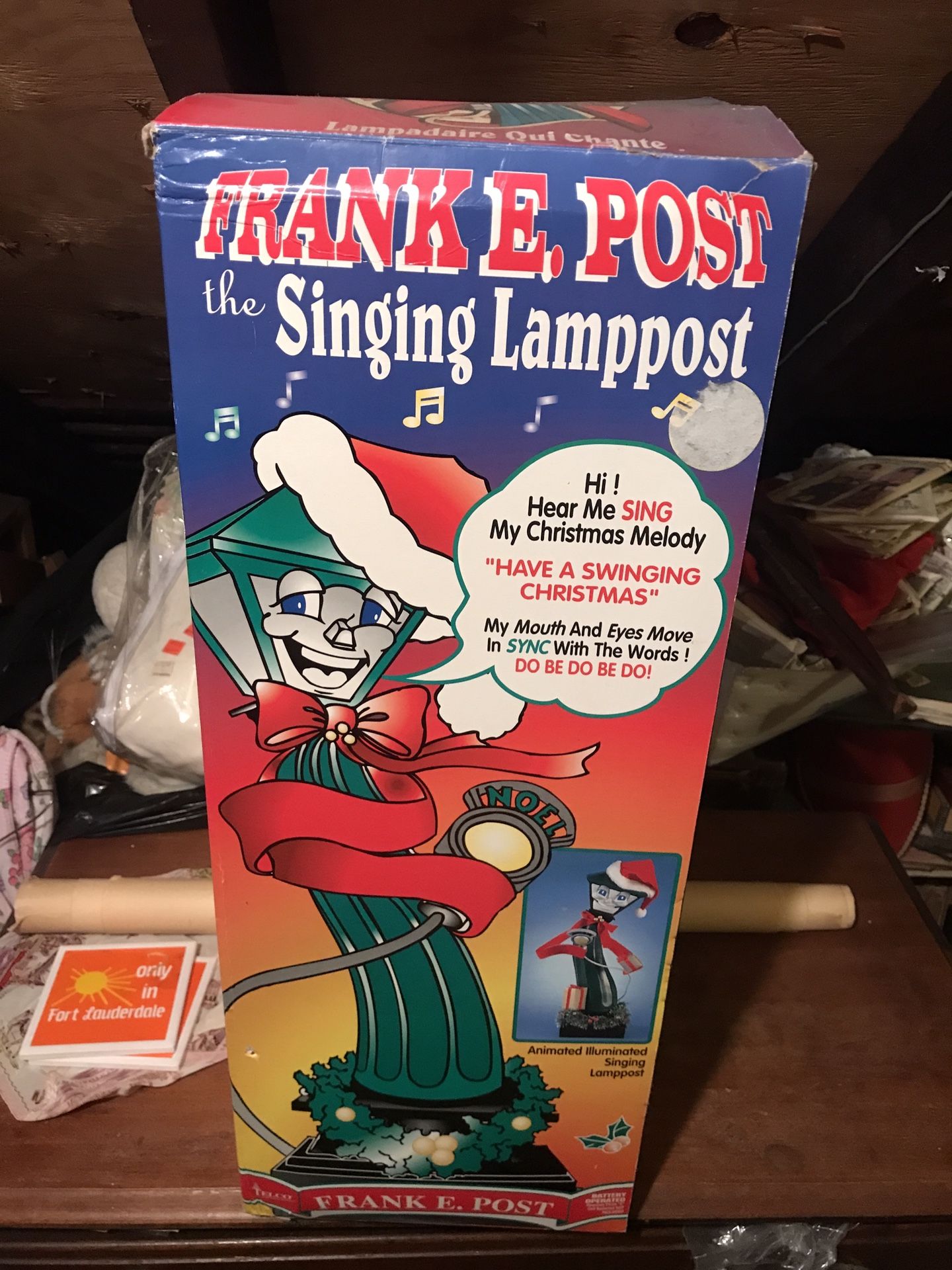 Frank E Post Christmas Singing Lamp Post