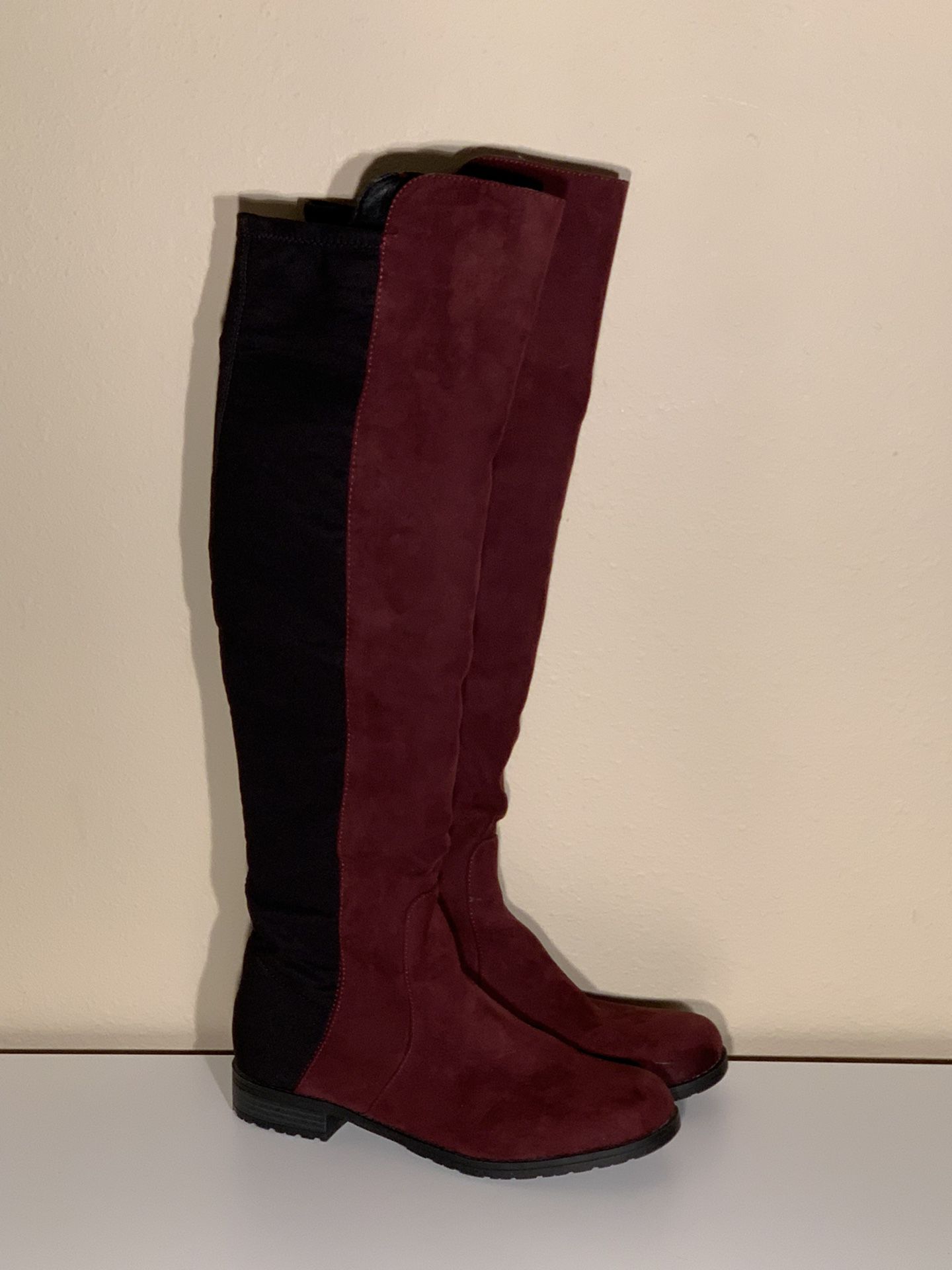 Women’s Burgundy/Black Boots Sz 7.5