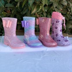 Rain Boots For Kids Sizes 11.12.13.1.2.3.4 $20 Each Pair Thumbnail