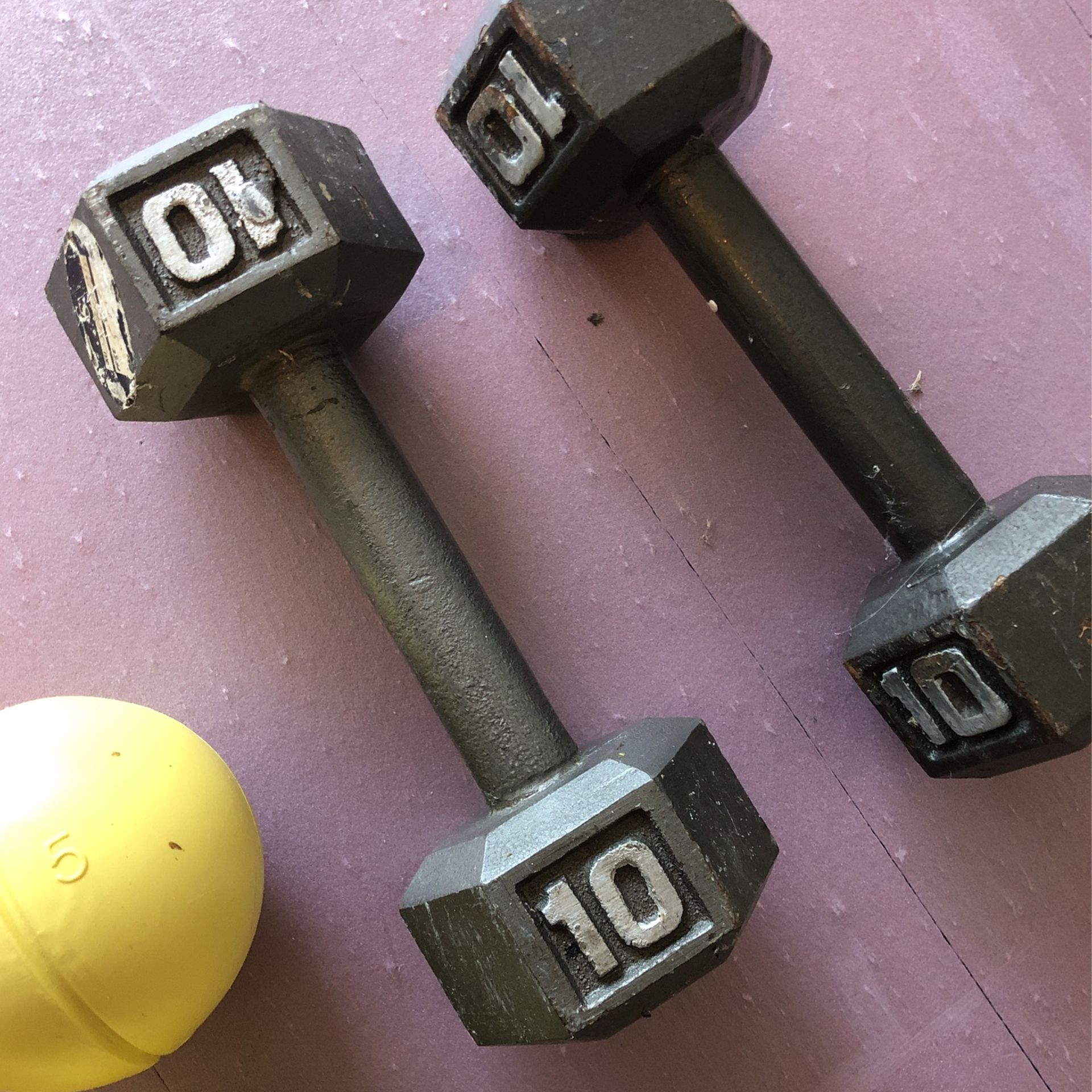 Dumbbells 5lb and 10lb