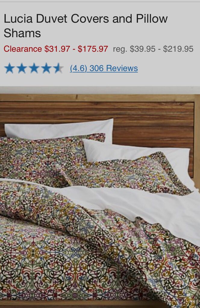 Crate Barrel Lucia Duvet And Shams, Crate And Barrel Duvet Covers Clearance