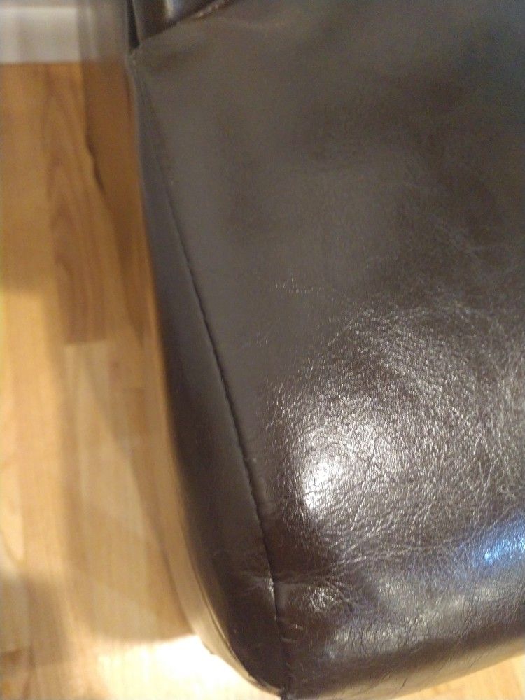 Leather Brown Wing Chair