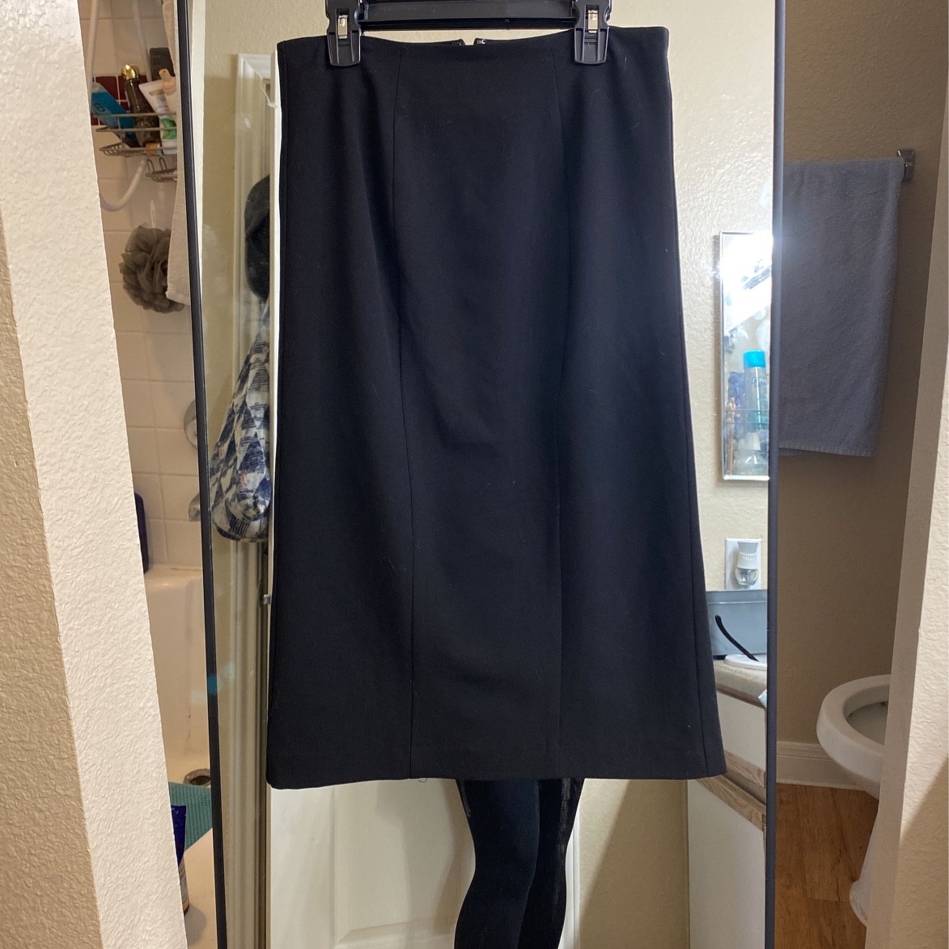 New York And Co. Black Pencil Skirt, Lined, Size 0