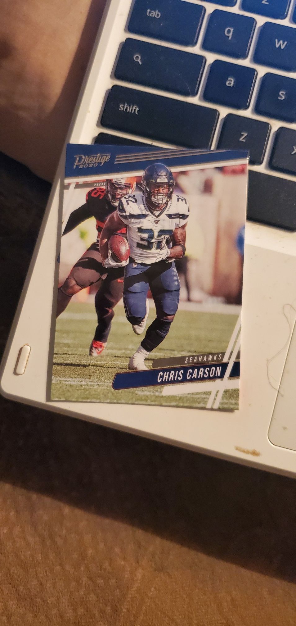 Chris carson football card