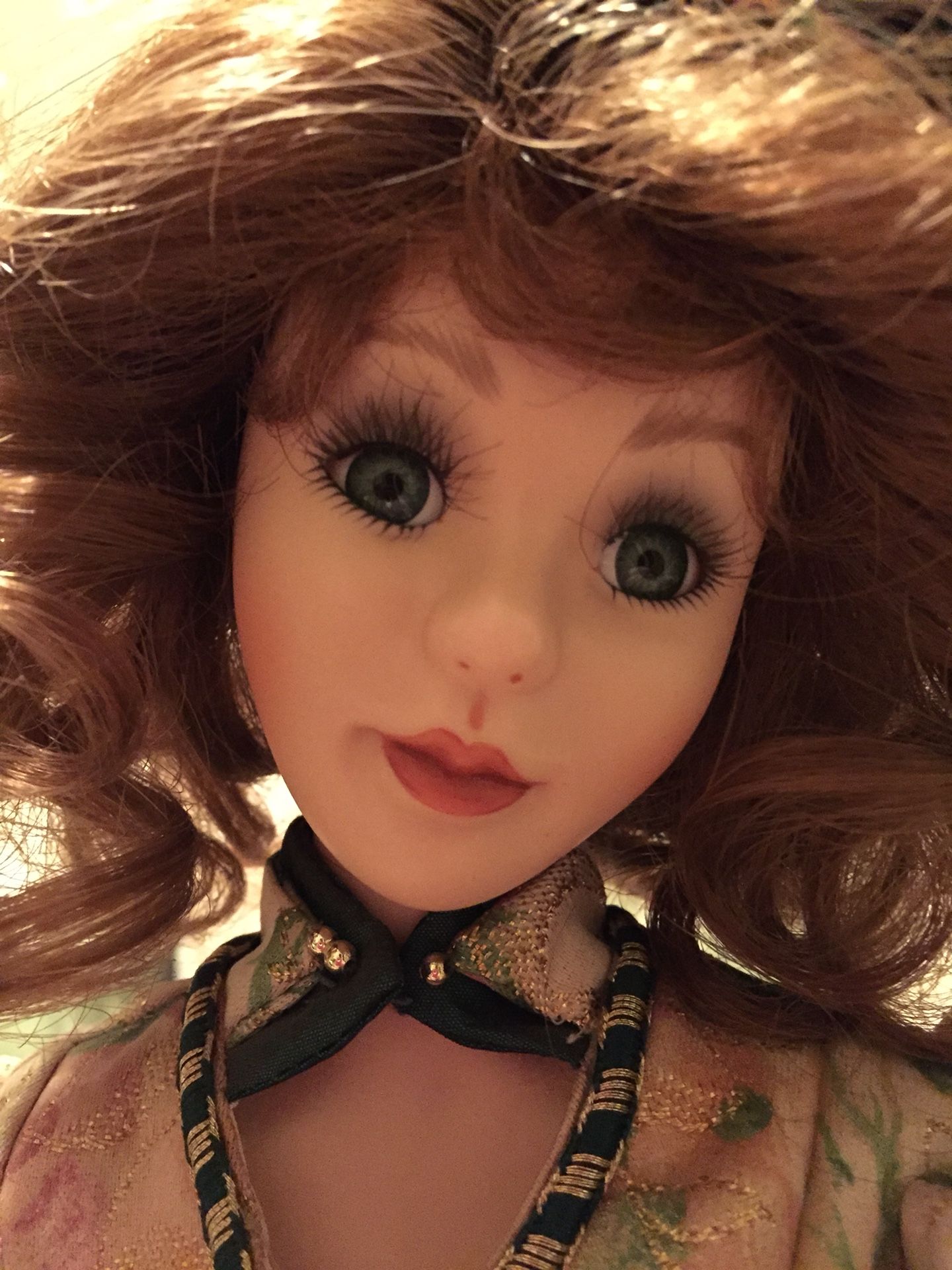 Porcelain (Music Box) Franklin Heirloom Doll “LORELEI OF COUNTY