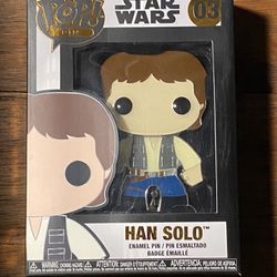 Han Solo Star Wars Funko Enamel Pin Thumbnail
