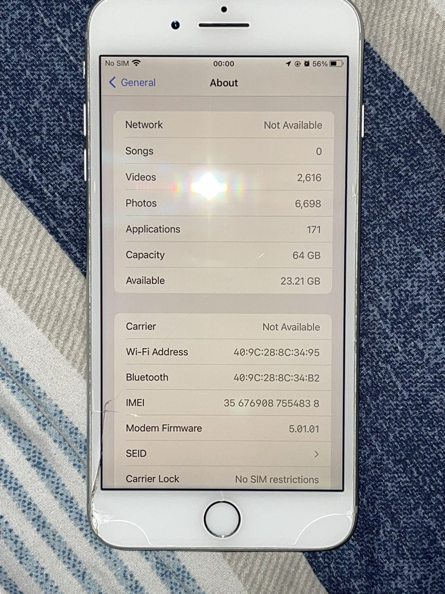 iPhone 8plus Silver 64gb Unlocked