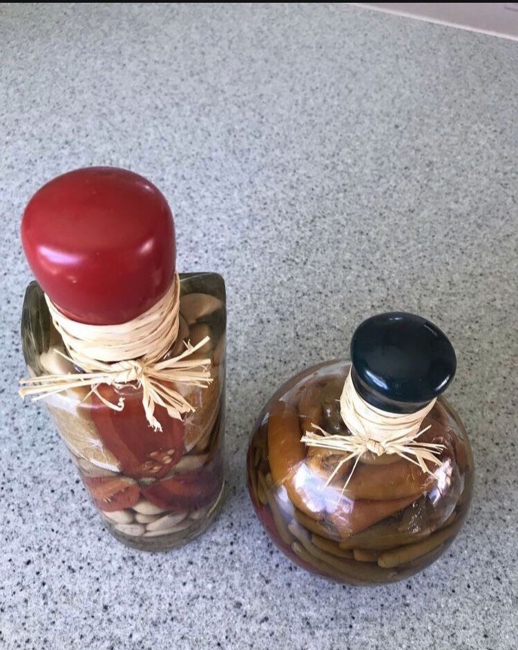 decorative oil bottles for kitchen