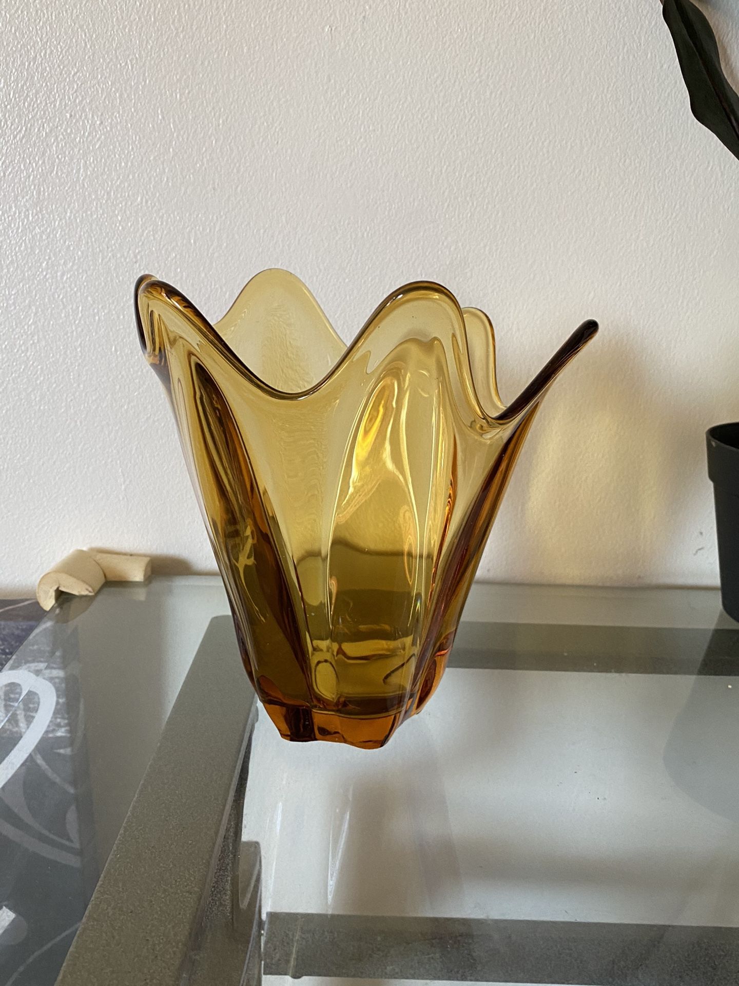 Vintage MCM Viking Glass Vase