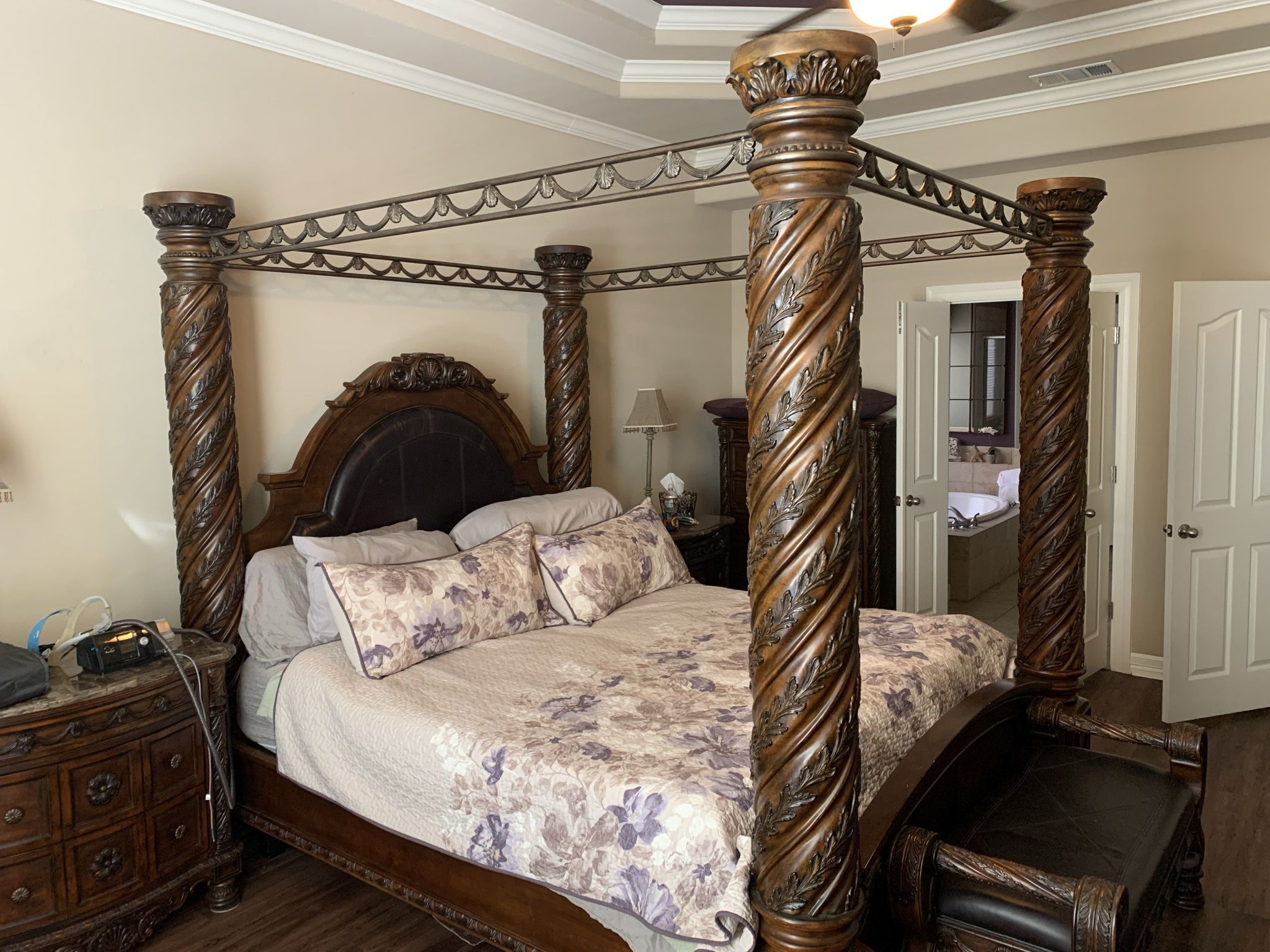 North shore Canopy Bed & Armoire 