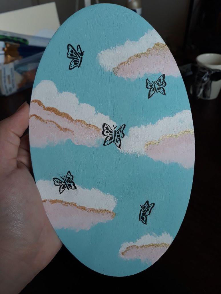 Original Butterflies in the Sky Painting