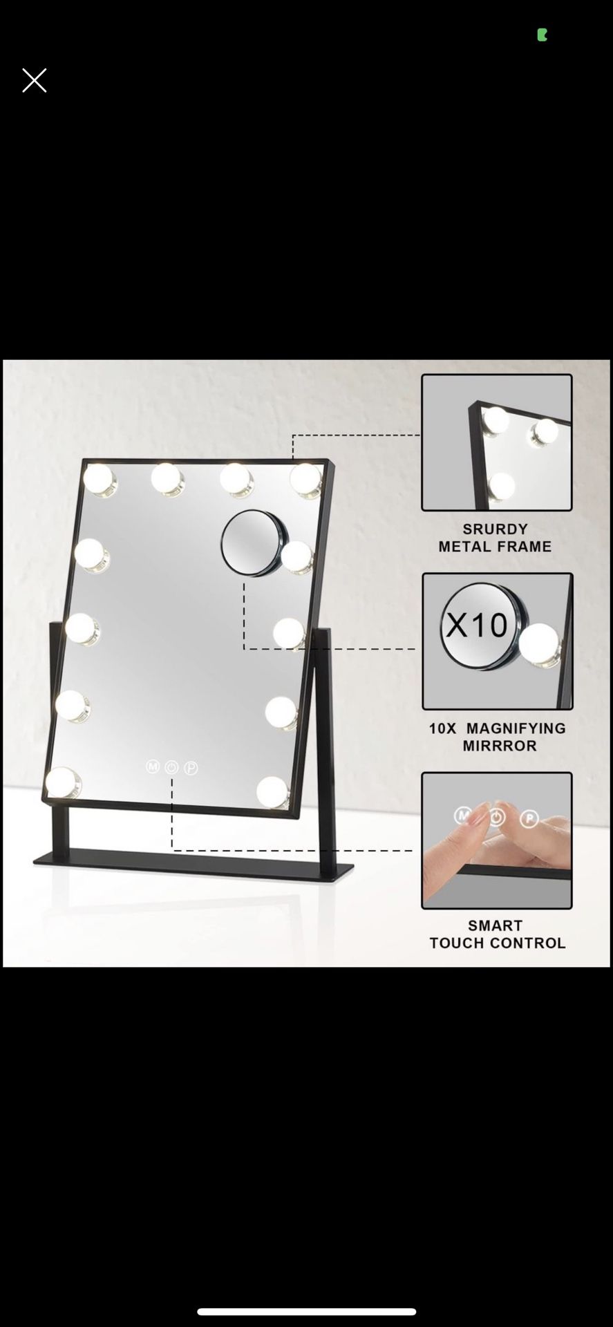 Vanity Mirror with Lights, Professional Makeup Mirror