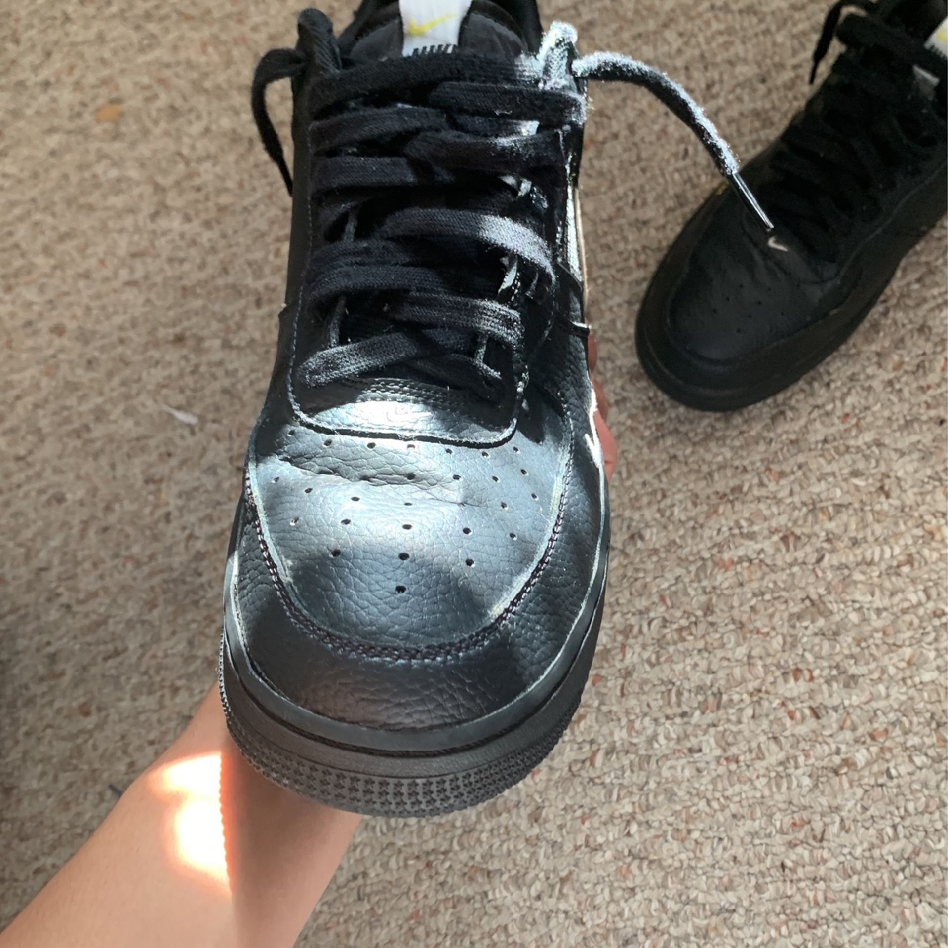 Black, White Air Force 1 Size 11.5 With Box